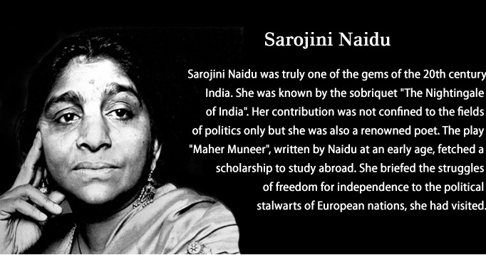 Image result for sarojini naidu nightingale of india